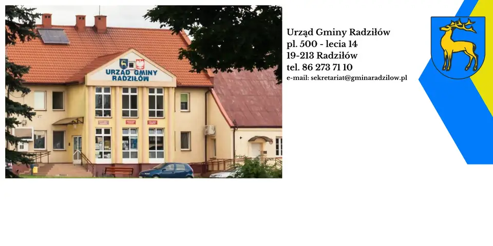 14 sierpnia Urząd Gminy Radziłów i jednostki będą nieczynne