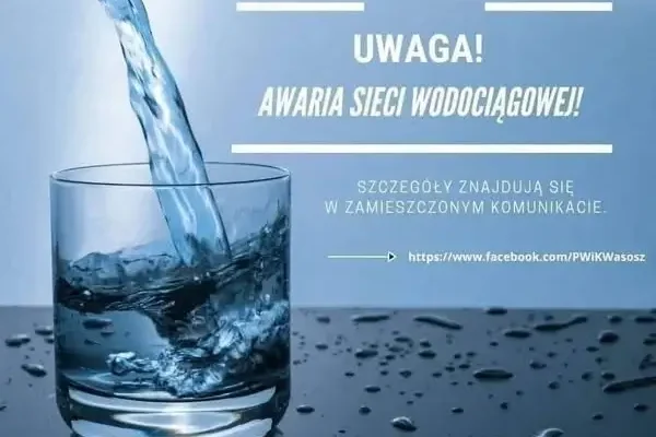 Awaria wodociągu w gminie Wąsosz – przerwy w dostawie wody w czwartek