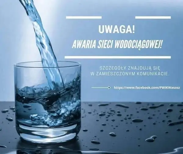 Awaria wodociągu w gminie Wąsosz – przerwy w dostawie wody w czwartek