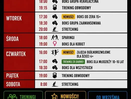 Klub Bokserski Garda w Wąsoszu rozpoczyna nowy sezon – nowe grupy i darmowe treningi dla młodzieży