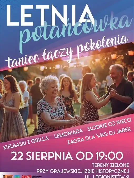 Letnia potańcówka w Grajewie: Taniec łączy pokolenia już 22 sierpnia