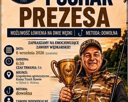 Zawody wędkarskie o Puchar Prezesa – zapisy do 4 września