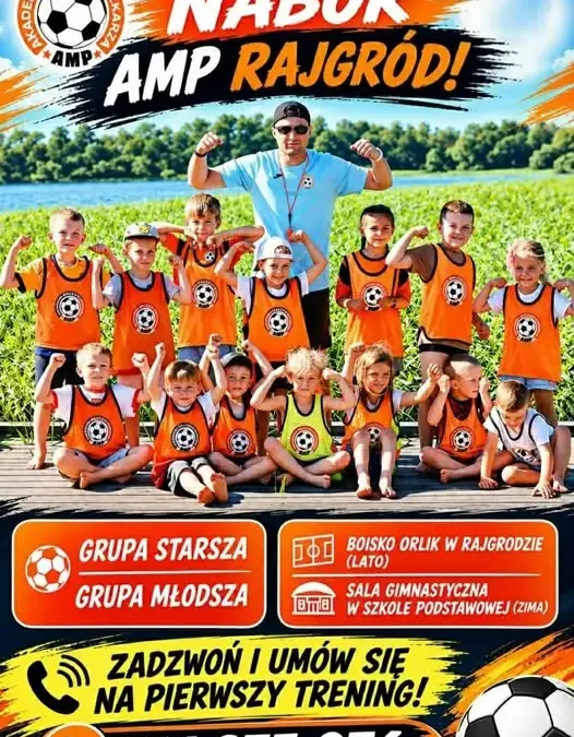 Akademia Małego Piłkarza Rajgród prowadzi nabór do drużyn dziecięcych