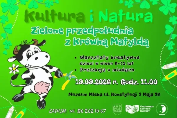 Zielone Przedpołudnia z Krówką Matyldą – warsztaty i prelekcja o miodach w Muzeum Mleka