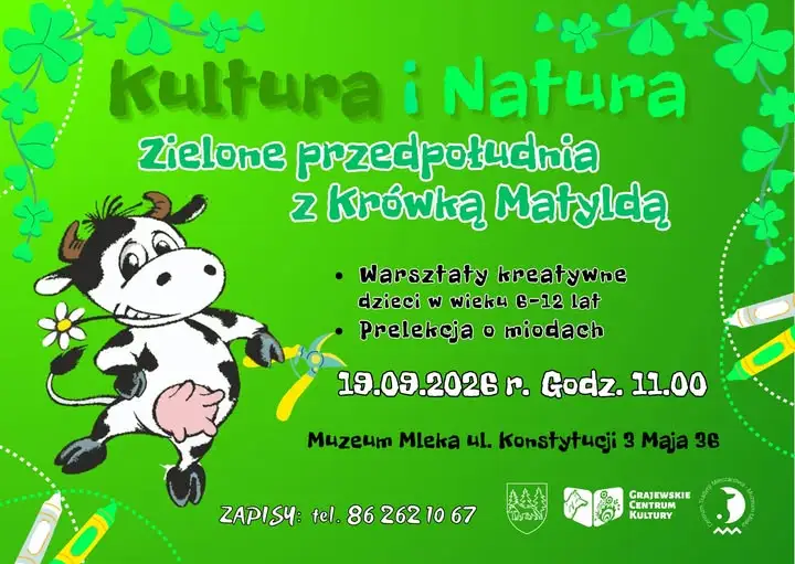 Zielone Przedpołudnia z Krówką Matyldą – warsztaty i prelekcja o miodach w Muzeum Mleka
