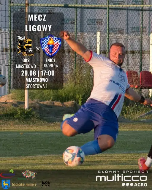GKS Miastkowo kontra Znicz Radziłów – sobotni mecz w A Klasie