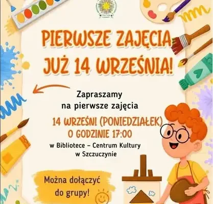 Biblioteka w Szczuczynie ogłasza terminy zajęć plastycznych i tanecznych