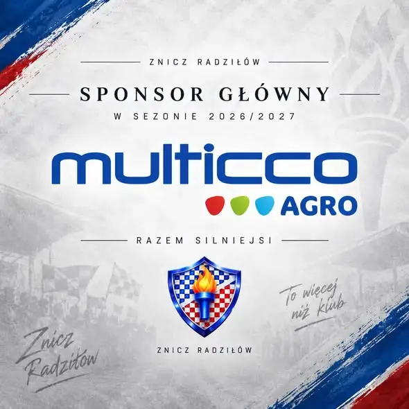 Multicco-Agro pozostaje sponsorem Znicza Radziłów na trzeci sezon