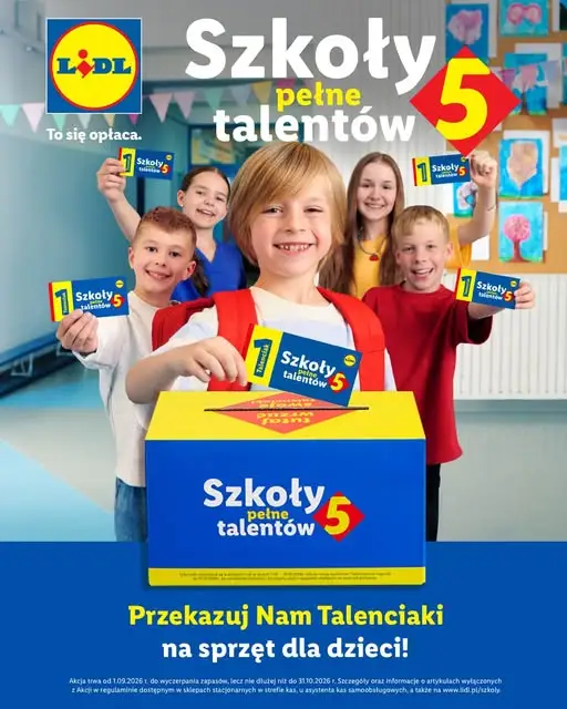 SP2 w Grajewie po raz piąty w akcji Lidla „Szkoły Pełne Talentów” – zachęca do zbierania talenciaków
