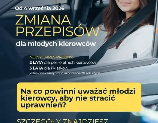 Nowe przepisy dla młodych kierowców: okres próbny, zero alkoholu i surowe kary
