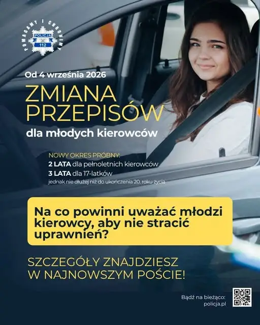Nowe przepisy dla młodych kierowców: okres próbny, zero alkoholu i surowe kary