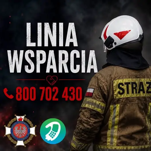 Wsparcie psychologiczne dla strażaków i ratowników – bezpłatna linia 800 702 430