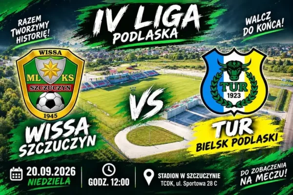 Wissa Szczuczyn wraca na własne boisko – niedzielny mecz IV Ligi Podlaskiej