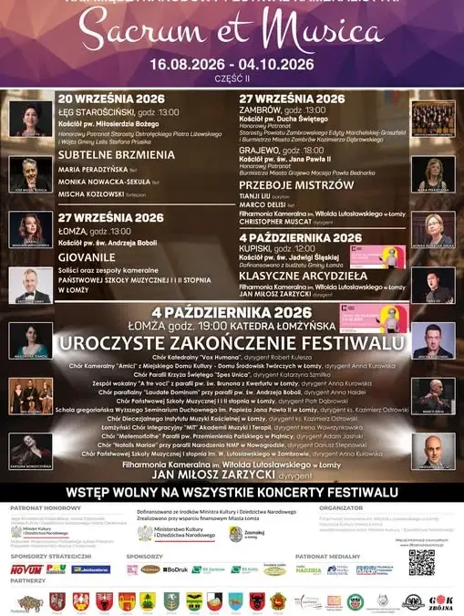 Koncert „Przeboje mistrzów” w Grajewie – wstęp wolny