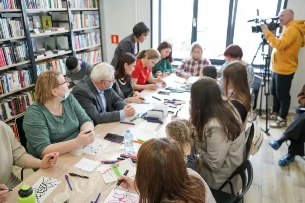 Dzień Kropki w bibliotece szkolnej w Szczuczynie