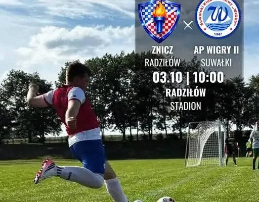 II liga wojewódzka: Wigry II Radziłów zagrają z Suwałkami