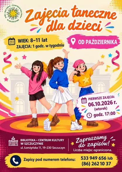 Pierwsze zajęcia taneczne w Szczuczynie – już 6 października!