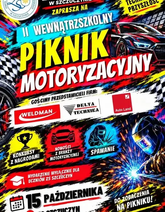 II Wewnątrzszkolny Piknik Motoryzacyjny w ZS Szczuczyn – 15 października