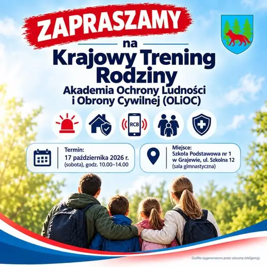 Grajewo: Krajowy Trening Rodziny w SP nr 1 – naucz się reagować na alarmy