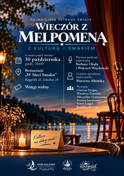 Rajgród: Trzy wydarzenia kulturalne na koniec października w Przystani Kultury