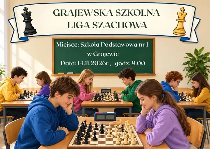 Turniej Grajewskiej Szkolnej Ligi Szachowej już 14 listopada
